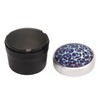 Portable Car Ashtray Mini Silver Edge Fire Prevention Smokeless Auto
