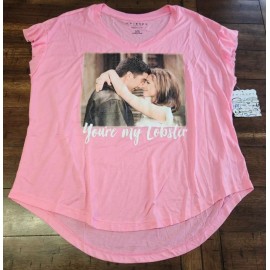 Friends Sleep Shirt You're My Lobster Ross Rachel XL 16-18 Pink Sleepwear NEW
