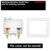 (1 Pack) Lidertik Washing Machine Outlet Box Expansion PEX-A, Inlet