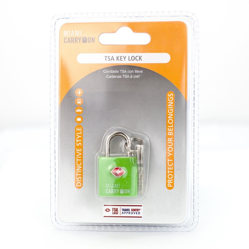 TLL03GR Miami Carry-on TSA Locks - 1 Lock 2 Keys
