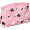 Maeda Dyeing 111929 Wafu Biyori Cat Bottom Pouch Pink