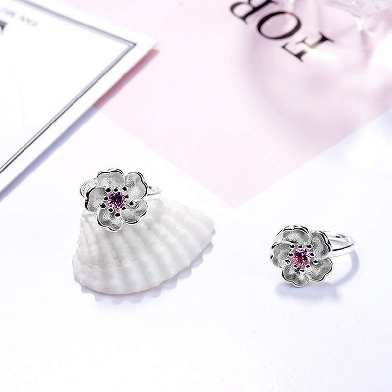 Flower-Pink White Gold Multi-Style Cuffs&Wraps No-Puncture for Womens Clip-on Earrings