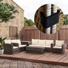 Outsunny Set of 10 Outdoor Furniture Clips, Rattan Furniture Connectors,