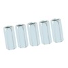 5pcs M12*40 Long Rod Coupling Nut, Carbon Steel Hex Sleeve