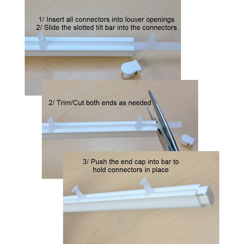 Qty 10. Shutter Repair Slider Connector for Polysatin Shutter (2