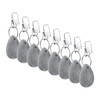 8Pcs Tablecloth Weights, Marble Teardrop Heavy Duty Tablecloth Pendants with