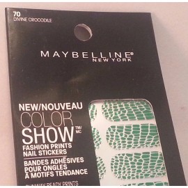 Maybelline Color Show Fashion Prints Nail Stickers BUY 2 GET 2 FREEADD 4 TO CART - 70 DIVINE CROCODILE