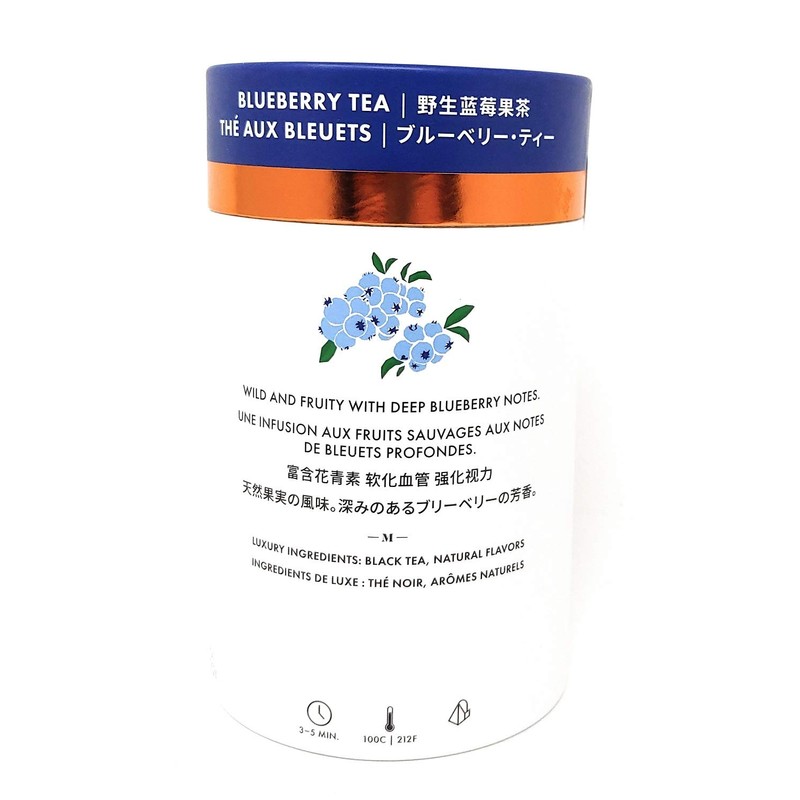 Metropolitan Tea M21 Luxury Blueberry Tea 24 Pyramid Bags