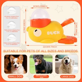 Entenform Interaktive Futterspender, Hund Slow Feeder Spielzeug, 2 in 1 Slow Feeder Hund Intelligenzspielzeug, Reduziert Blähungen und Beugt Schluckbeschwerden vor (Ente)