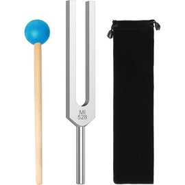 528Hz Tuning Fork,Aluminum Alloy material with  Hammer and Storage Bag,Suitable for Sound ,Yoga, Chakra Balance, Energy  Field Diapason And Relaxation - Color: 528hz
