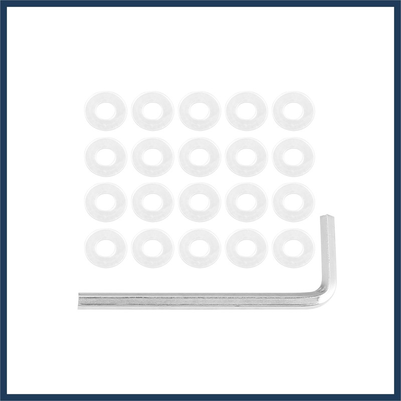 INFINAUTO 20pcs M5 Motorcycle Windscreen Screw Fairing Windscreen Bolt Red