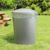 Plexon Round Trash Can 13 Gallon, Vintage Metal Outdoor Trash