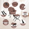 Lazy Chair with Ottoman - Modern Lounge Chair for Small