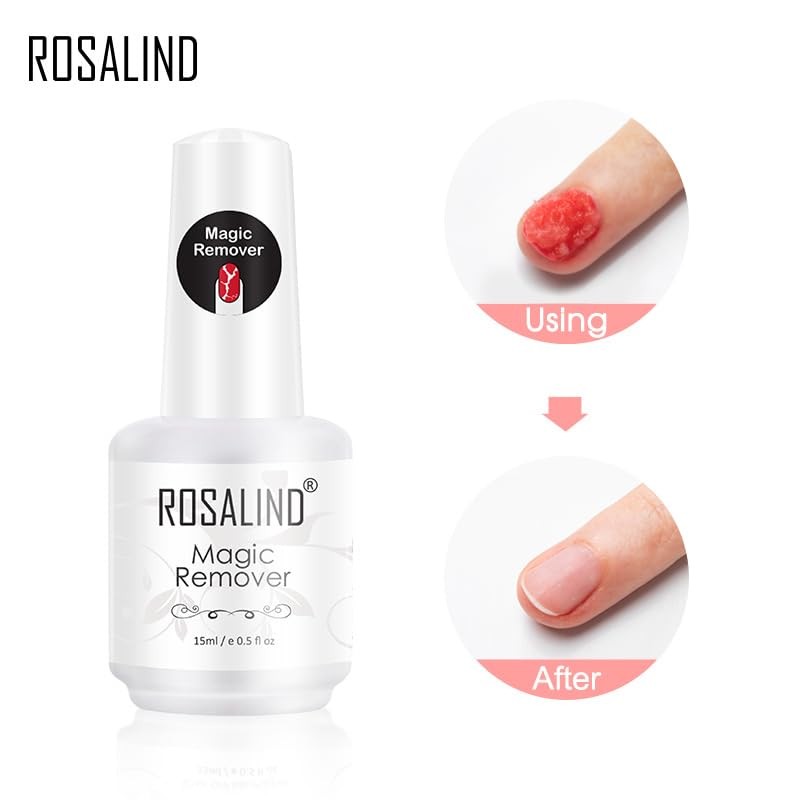 ROSALIND Gellack Entferner Set f√ºr UV Nagellack Magic Remover Aceton