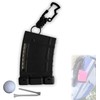 Prime Collectibles Teemags Golf Tee Holder – Black Clip-On Tee