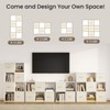 8 Cube Storage Organizer - Solid Wood Bookshelf with 4