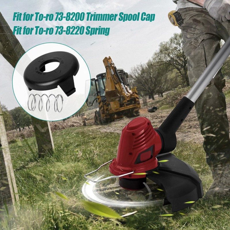 Aepiraza 73-8200 Trimmer Spool Cap 73-8220 Spring Compatible with 88026