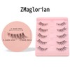 ZMaglorian Half Eyelashes Natural False Eyelashes Clear Band Pair Lashes