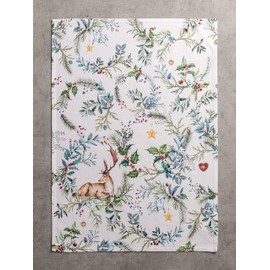 Maison d' Hermine - Toallas de cocina 100 % algodón para regalos, hogar, cocina, comedor, cócteles y camping, Holly Time - Acción de Gracias/Navidad (juego de 3)