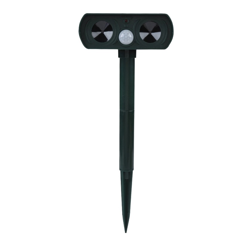 Solar Infrared Burst Ultrasonic Sound Animal Repeller Drive Cat Dog