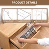 Cool Blang Acrylic Belt Organizer with Dust Cover – Clear