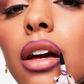 COOL STORY Matte Lip Liner Pencil - Waterproof, Non-Fading, Long-Lasting Plump Effect for Fuller Lips Makeup, Soft & Smooth Texture Easy Glide Lipstick Purple 08#