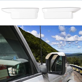 RERPRO Protector de visera de lluvia para Ford Bronco de 2 puertas y 4 puertas 2021 2022, espejo retrovisor lateral, accesorios de decoración externa, 1 par, color blanco