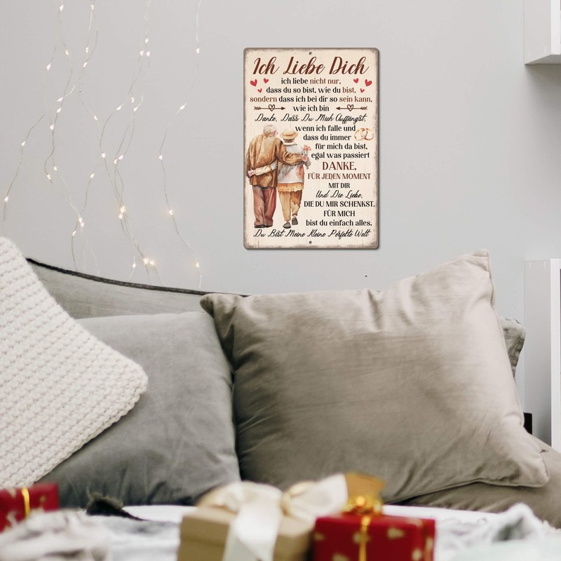 Putuo Decor Tin Sign - I Love You - Romantic