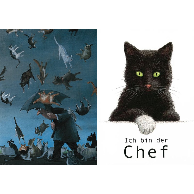 Inkognito Set of 10 No. 2 - Humorous Cats |