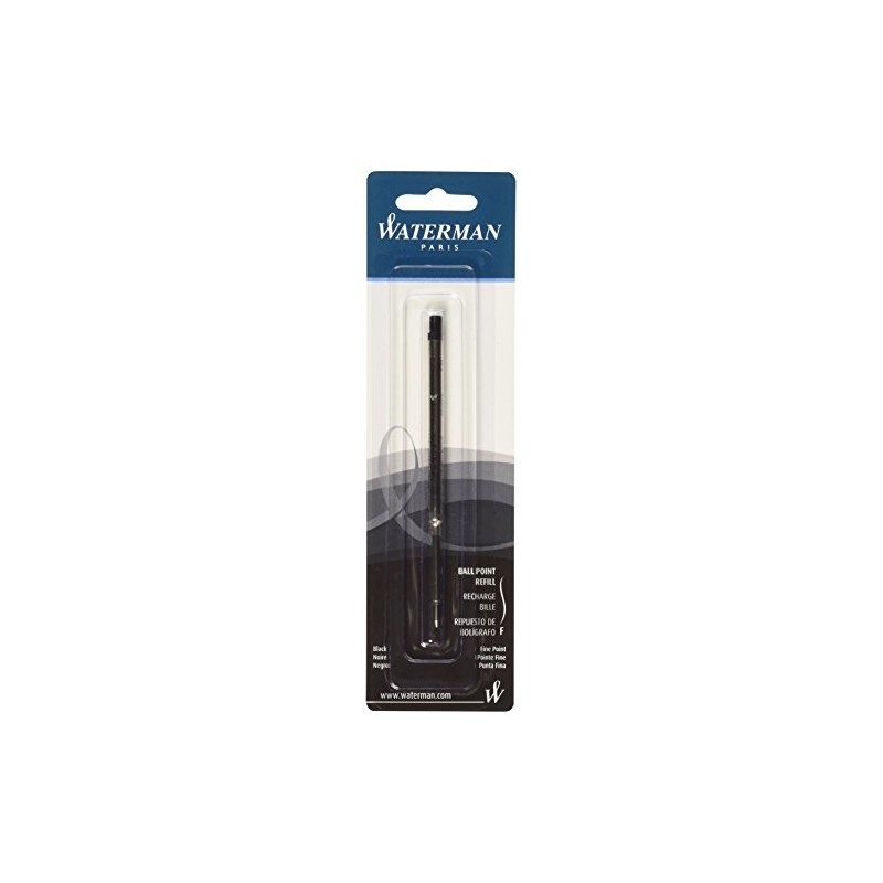 Waterman Ballpoint Refill for Ballpoint Pens, Fine point, Black ink