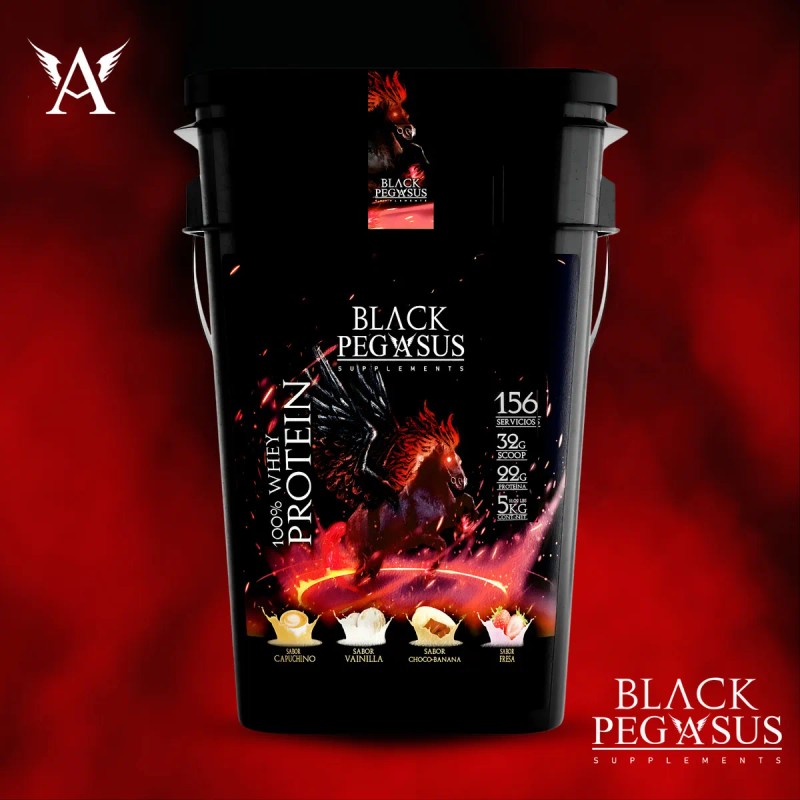 Protena 100 Whey Black Pegasus 5 Kg Adicionada Con Creatina