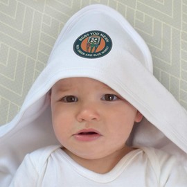 Azeeda 'RGB. You Mean Red, Green and Blue Wires' Baby Hooded Towel (HT00035135)