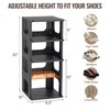 TRZZ TRZZ 5-Tier Small Shoe Rack, Vertical Narrow Stackable Organizer