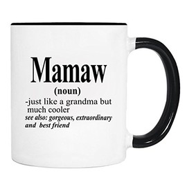 wildwindapparel Mamaw Noun - Mug - Mamaw Gift - Mamaw Mug - Gifts For Mamaw