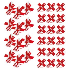 WINMAU Mega Standard England Dart Flights - 10 sets per pack (30 dart flights in total)