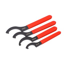 Vokowin 4pcs Coil Over Wrench Shock Spanner Adjustable C Shape Wrenches Tool Fits Most Coilovers Shocks (K412-4)