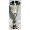New Age Imports, Inc. Pentagram Chalice 5" High~ Silver Plated