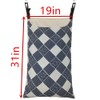 HDHYK Adjustable Space Saving Door Hanging Laundry Hamper Bag Dorm