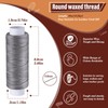 KAQRHFT 0.8 mm 54 Yards Round Waxed Thread for Leather