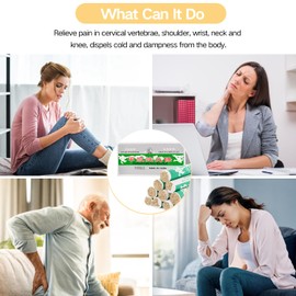 OSPNIEEK Pure Moxa Rolls, 10 Rolls Handmade Mild Moxibustion Mugwort Sticks, Natural Moxa Cones for Waist Neck Knee Back Acupoint Care, Ai Jiu 艾草条 艾灸