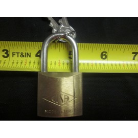 22011-30 PADLOCK ~ CISA ~ SOLID BRASS LOCK 220/30 MADE IN ITALY LONG SHACKLE
