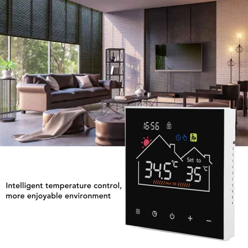 Smart Thermostat, Programmable Thermostat for House with LCD Color Display