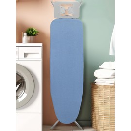 EASI Ironing Board Full Size 48" x 15" with Iron Rest, 7 Height Options 26" to 36", Foldable Iron Board with Removable Covers, Thick Padding and Heavy-Duty Steel Legs, Blue