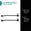 TRQ Rear Sway Bar Stabilizer Link Set Compatible with 2015-2023