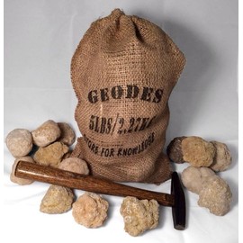 20 Break Crack Open Whole Moroccan Geodes - 2" Crystals with Gift Bag