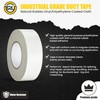 T.R.U. Set of 2 White Durable Duct Tape Rolls, 11