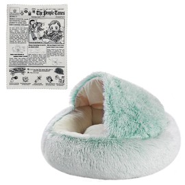 Ferret Bed Cave and Hideouts | Ferret Hammock for Cage | Ferret Hideaway Bed Accessories | for Small Pet Cushion Long Plush Soft Washable for Ferret & Small Animals (Greens)