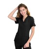 GT Performance Women's Medical Nursing Scrub Top GT 4FLEX-Black-X-Large