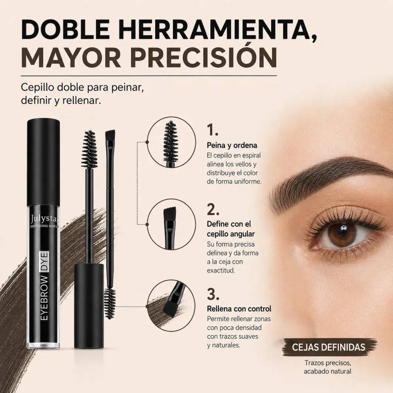 Gel Fijador Cejas Larga Duración Tinte Para Ceja Impermeable