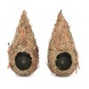 Namvo Pack of 2 Hand Woven Straw Bird Nest Boxes